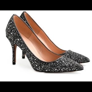 J. Crew Elsie pumps in glitter. Brand new in box!